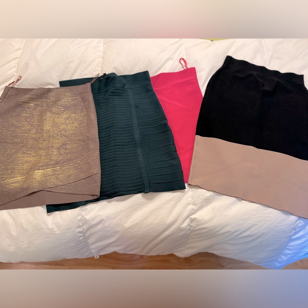 BCBG bodycon bandage skirts